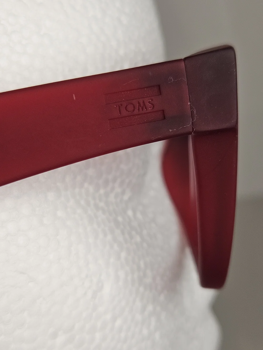 Toms Paloma Soloflex Matte Red Women's Blue Blockers